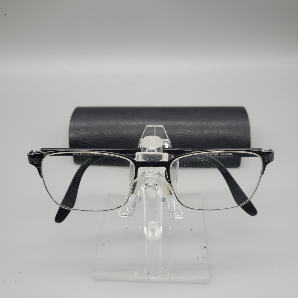 Barton Perreira Landon Eyeglasses Matte Black Rectangular Frames 52-18-145